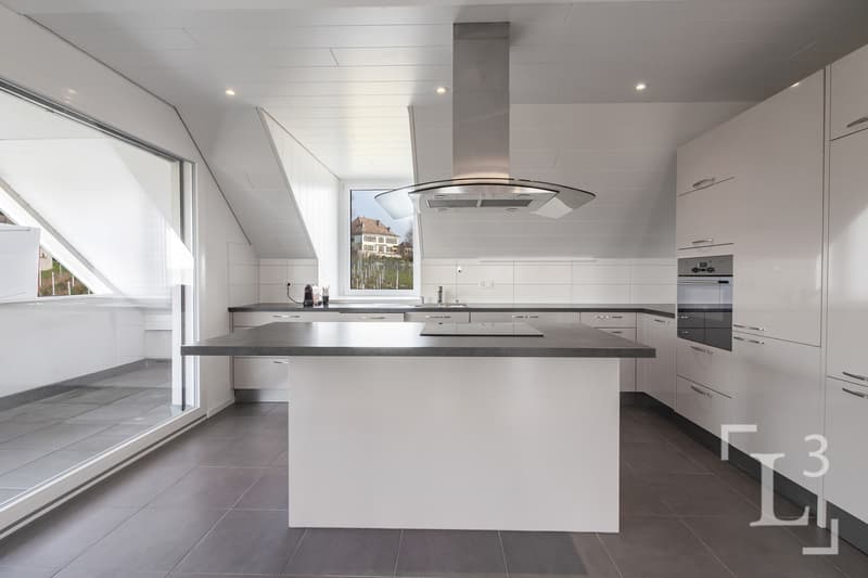Cuisine ouverte équipée / Open-plan kitchen