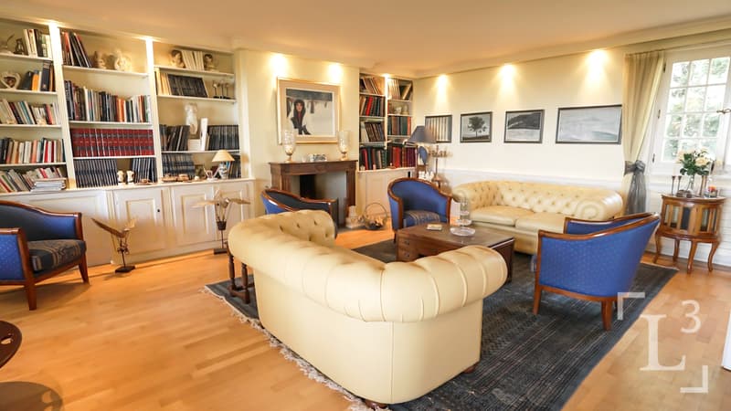 Séjour avec cheminée / Living room with fireplace