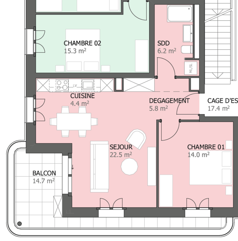 Prairie 5 - 2.5-Zimmer-Wohnung im 4. Stock (7)