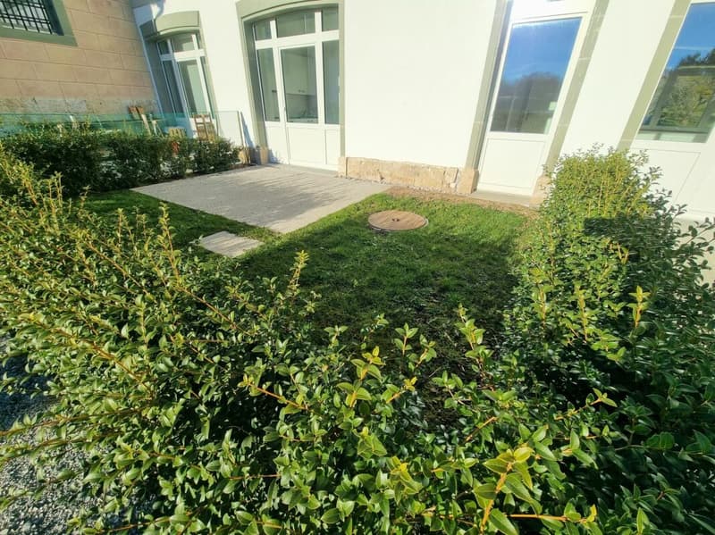 Belfaux - Appartement de 2 pièces au rez-de-chaussée avec terrasse et jardin (2)