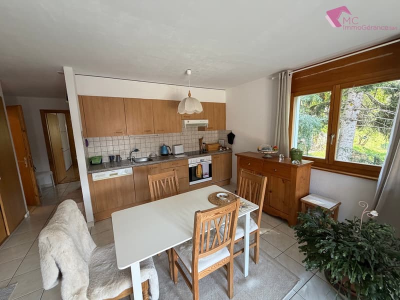 Ovronnaz - Appartement 2,5 pces, terrasse, tranquillité et fraîcheur (3)