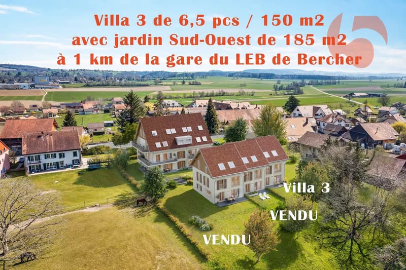 Bauprojekt Reihenvillas 6,5 Zimmer 1 km vom LEB (1)