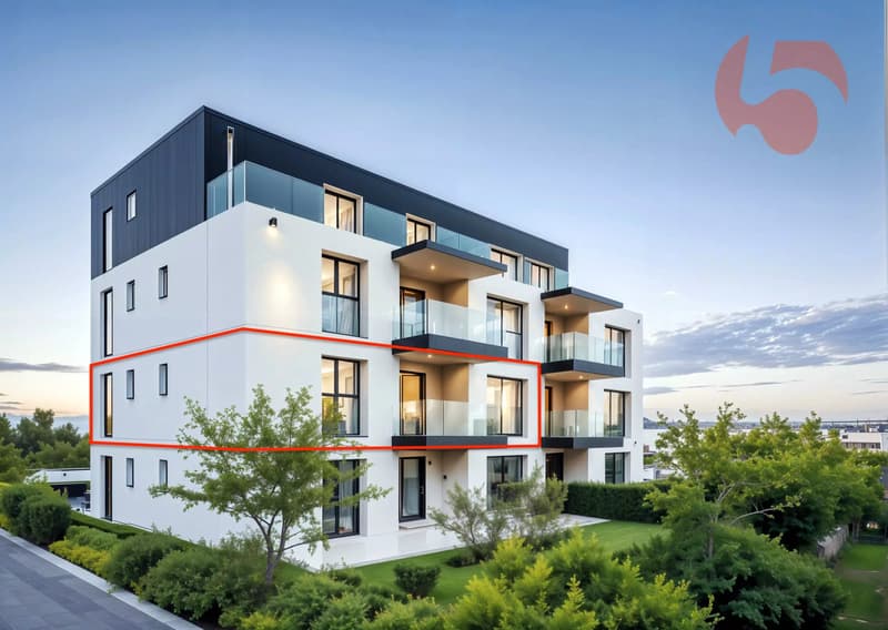 Beautiful apartment on the 1st floor in a contemporary building with purified lines! (2)