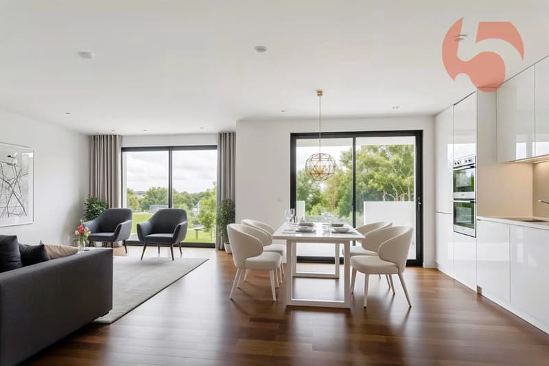Beautiful apartment on the ground floor in a contemporary building with pure lines! (4)