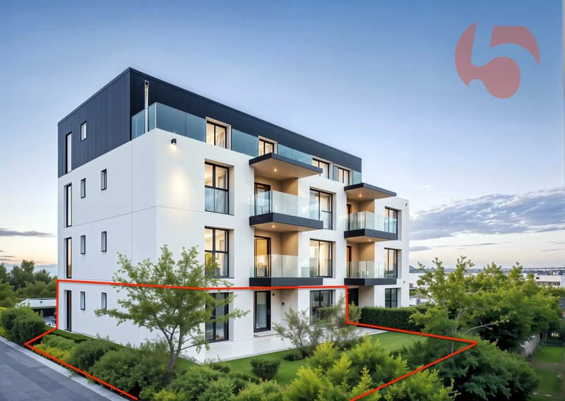 Beautiful apartment on the ground floor in a contemporary building with pure lines! (2)