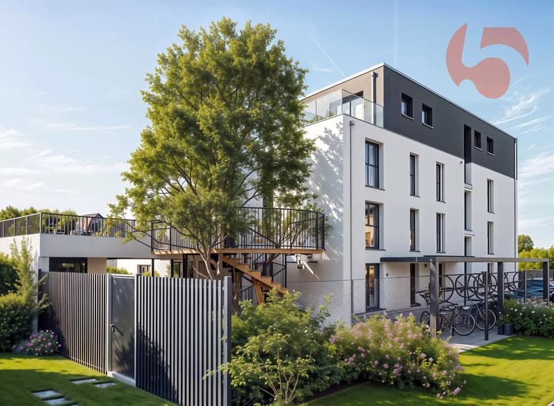 Beautiful apartment on the ground floor in a contemporary building with pure lines! (6)