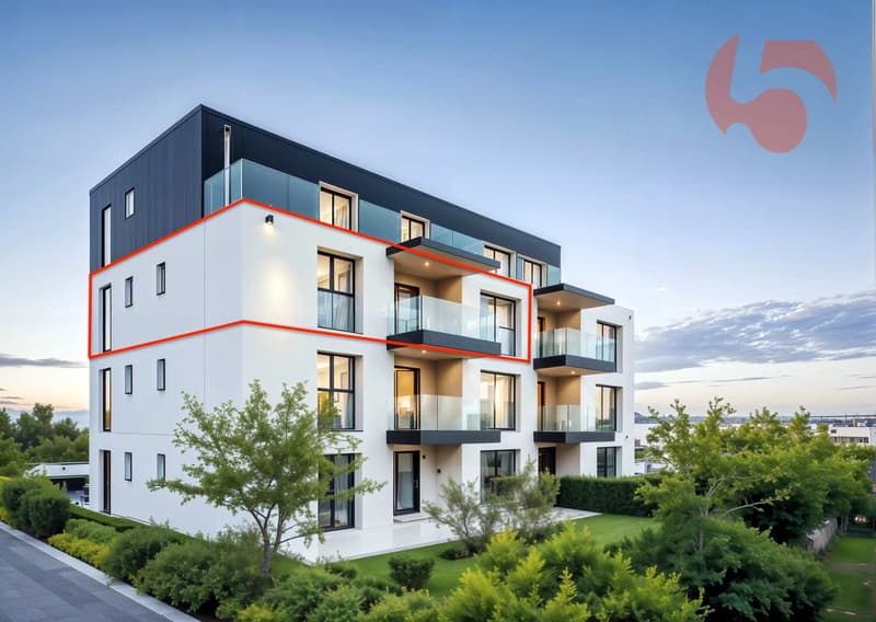 Beautiful apartment on the 2nd floor in a contemporary building with purified lines! (2)