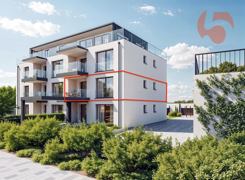 Beautiful apartment on the 1st floor in a contemporary building with pure lines! (2)