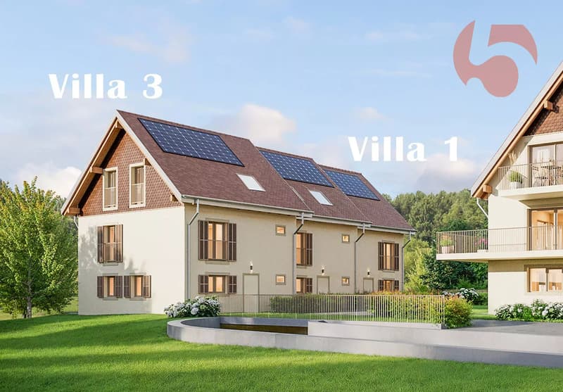 Adjacent villas 6.5 rooms including parking 1 km from LEB train station (6)