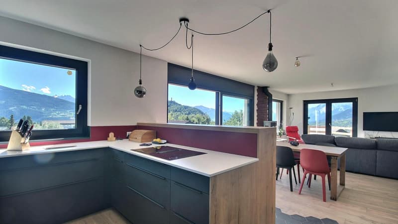 Villa eccezionale a Lens - Vista impareggiabile sul lago di Louché (6)