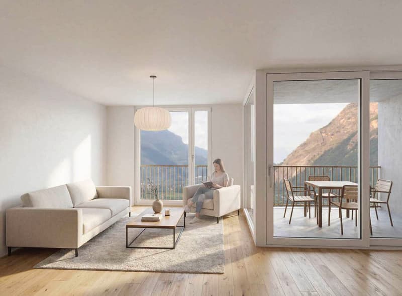 Lot A2.101 : 3,5 pièces sur plan à Martigny (8)