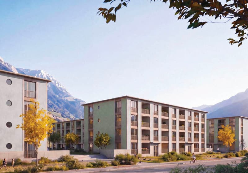Lot A2.101 : 3,5 pièces sur plan à Martigny (2)