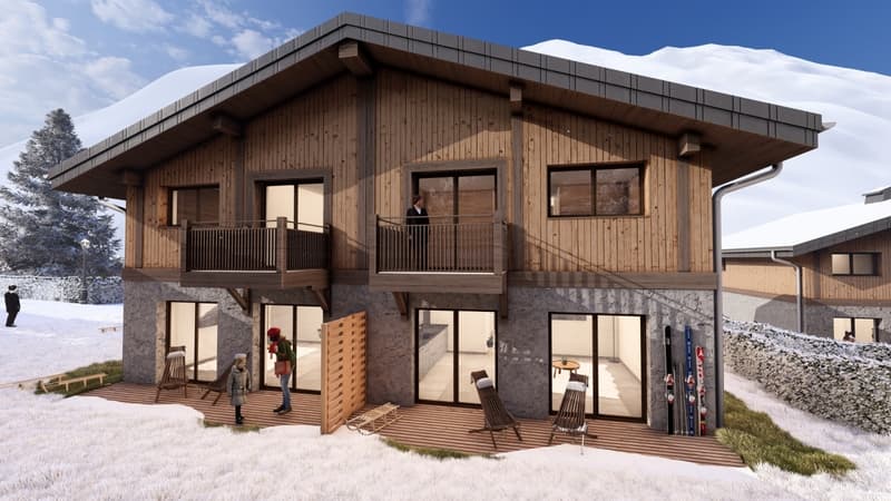 CHAMONIX-MONT-BLANC - HALB-CHALET MIT 3 ZIMMERN, TERRASSE UND GARTEN (7)
