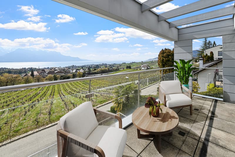 CHAILLY-SUR-MONTREUX - EXCEPTIONAL SEMI-DETACHED VILLA 7.5 ROOMS - LAKE VIEW (2)