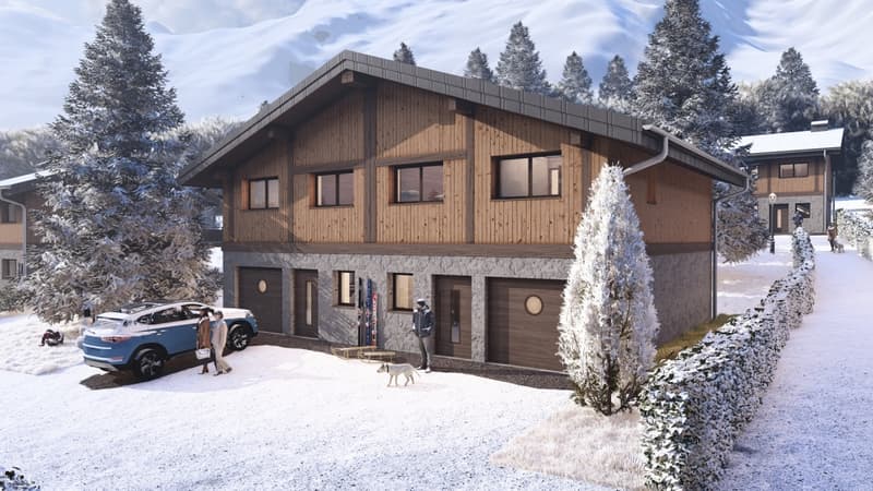 CHAMONIX-MONT-BLANC - SEMI-CHALET WITH 3 BEDROOMS, TERRACE AND GARDEN (1)