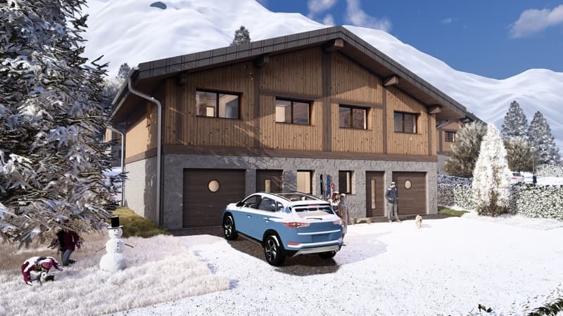 CHAMONIX-MONT-BLANC - SEMI-CHALET WITH 3 BEDROOMS, TERRACE AND GARDEN (2)