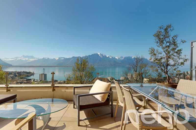 Superbe duplex de 5.5 pces avec vue panoramique sur le lac à Montreux (2)
