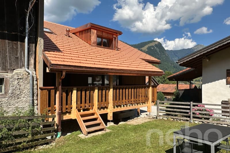 Esclusiva: Bella grange ristrutturata a Lessoc vicino a Bulle (11)