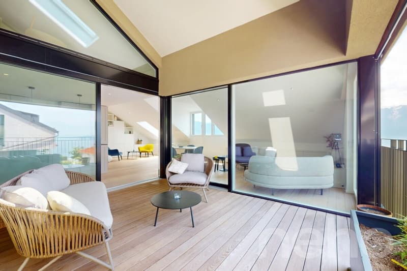 Bellissimo duplex in attico con terrazza e vista panoramica (5)