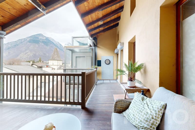 Duplex d'eccezione all'ultimo piano nel cuore di Martigny (7)