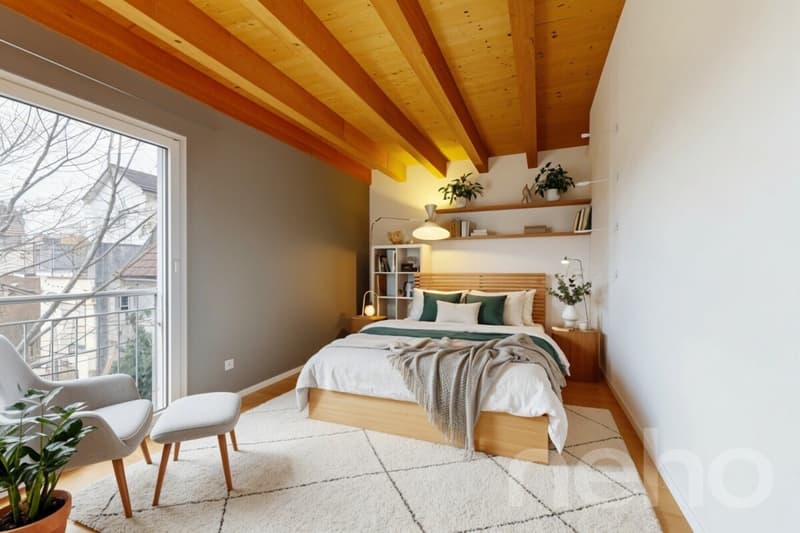 Casa a schiera familiare con giardino e vista sul Niesen (8)