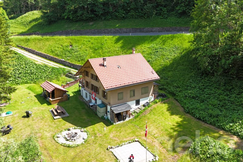 Authentic renovated chalet - large plot of land by the river (2)