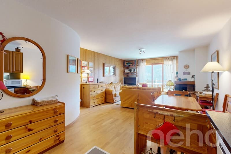 Gryon - 2 Bedroom Apartment - View of the Muverans and Dents du Midi (5)