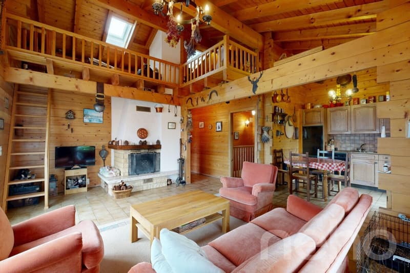 Authentic log cabin on the heights of Grône (8)