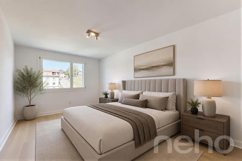 Bright attic duplex with unobstructed view, just two steps from the train station (11)
