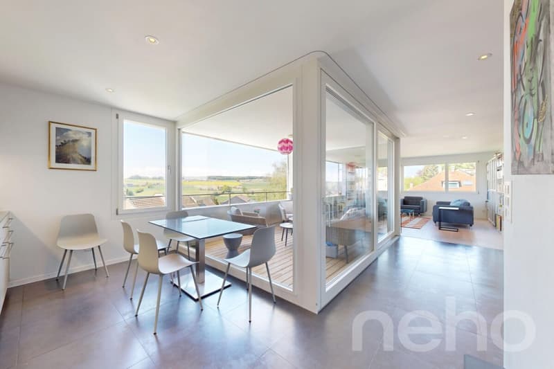 Bright attic duplex with unobstructed view, just two steps from the train station (10)