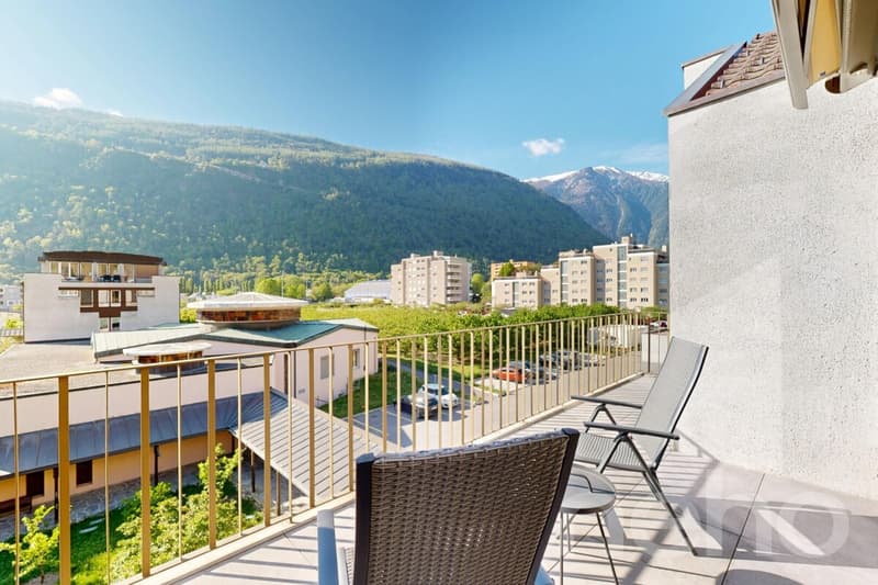 Attic 3.5 rooms - breathtaking view of Martigny (1)