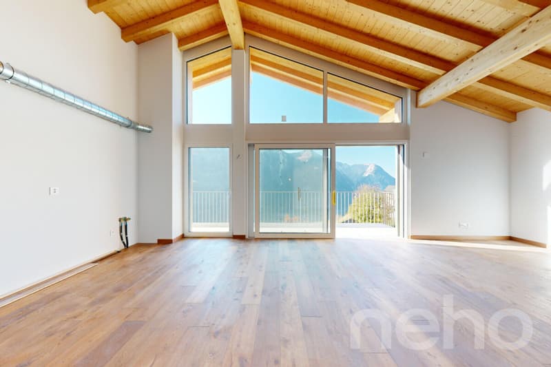 Neues Apartment mit Panoramablick, 5 Minuten von Leuk (5)