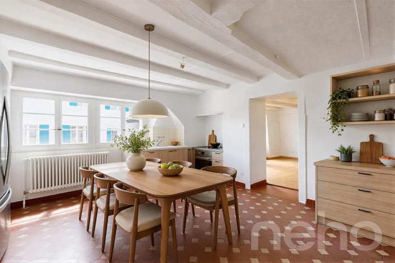 17th-century winemaker's house renovated ? Lake and Alpine view in the heart of Rivaz (8)