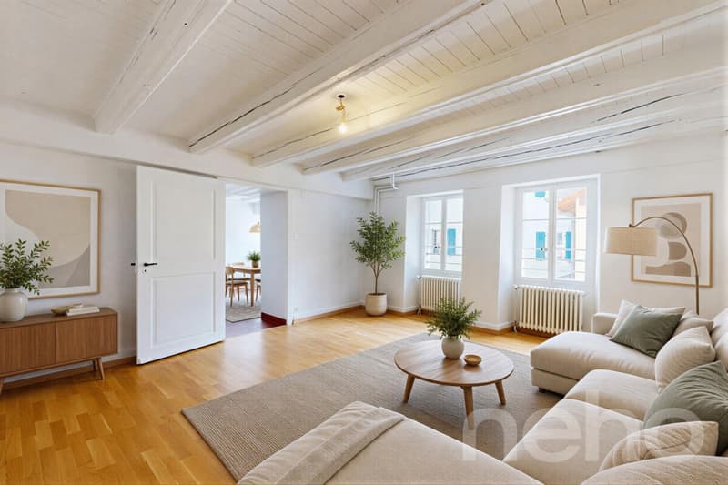 17th-century winemaker's house renovated ? Lake and Alpine view in the heart of Rivaz (7)