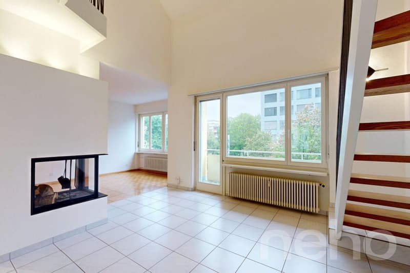 Maisonette attic apartment with three balconies and private garden share (11)