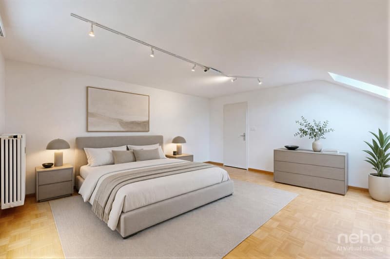 Maisonette attic apartment with three balconies and private garden share (7)