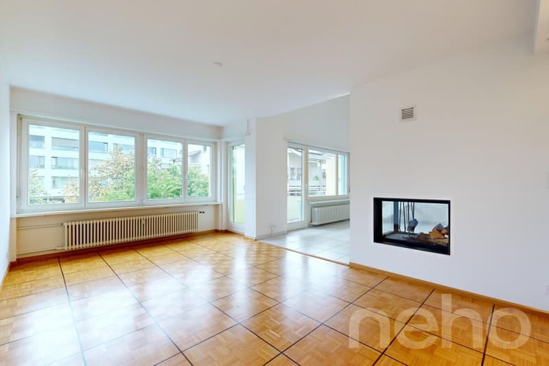 Maisonette attic apartment with three balconies and private garden share (10)