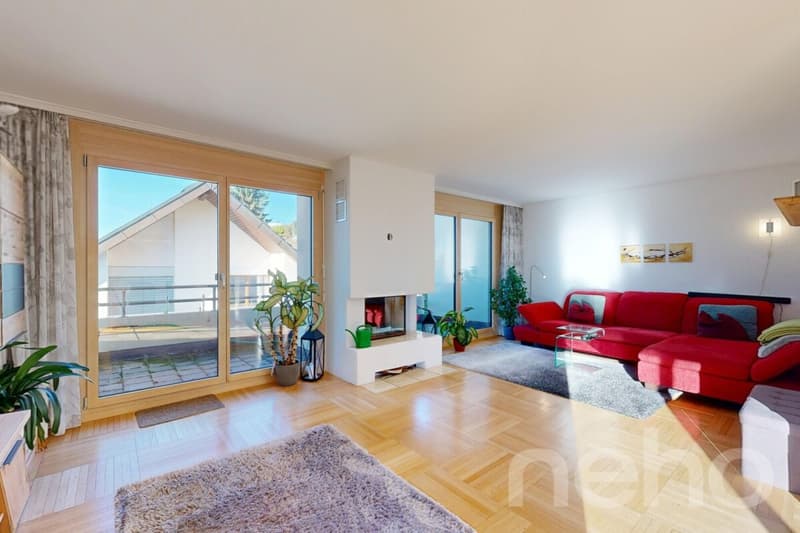 Bright beautiful attic apartment with unobstructable 180-degree lake view (3)