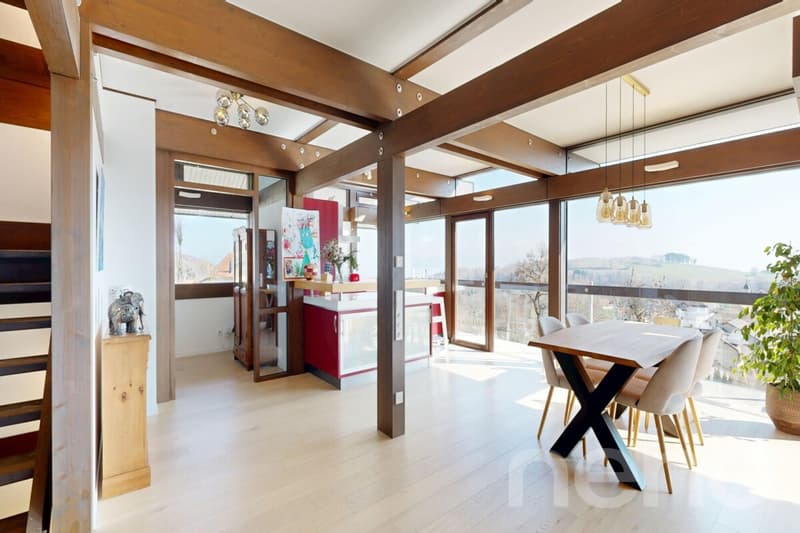 HUF HAUS Villa with view of the Lake and the Alps (7)