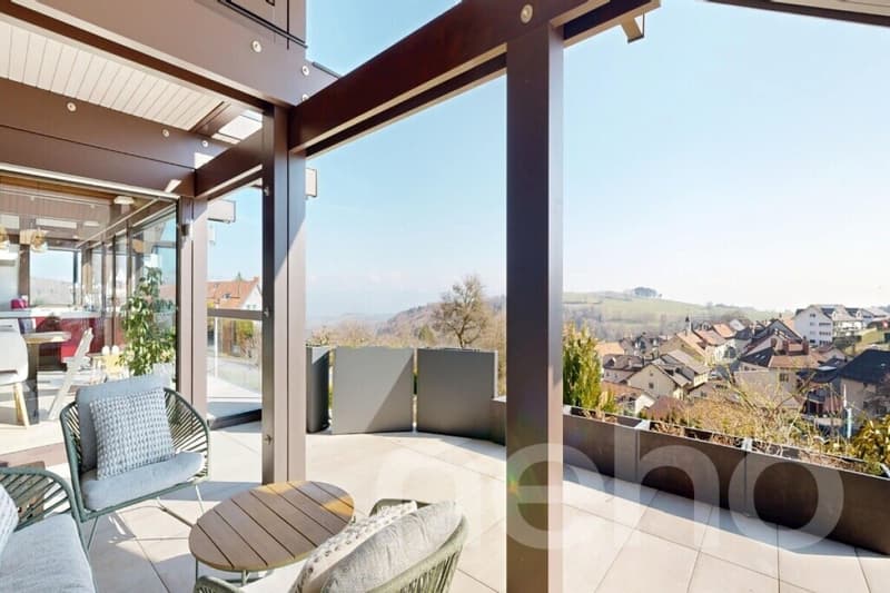 HUF HAUS Villa with view of the Lake and the Alps (5)