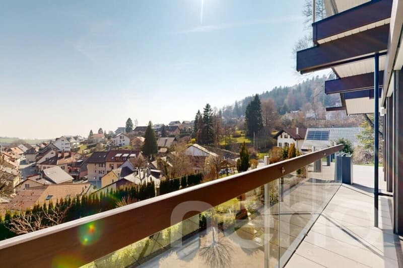 HUF HAUS Villa with view of the Lake and the Alps (4)
