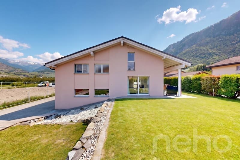 Bright family villa with large volumes in Bramois (5)