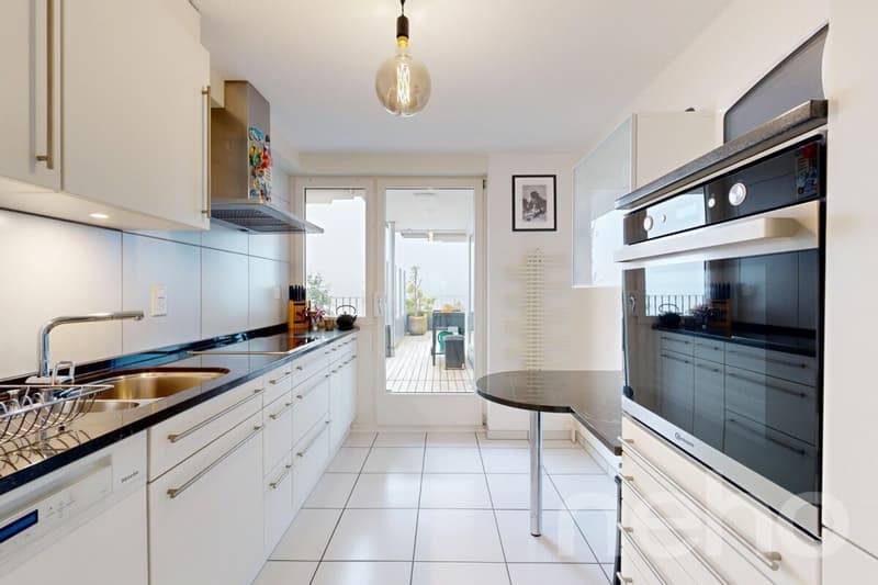 Bright, spacious terrace apartment with Alpine view (7)