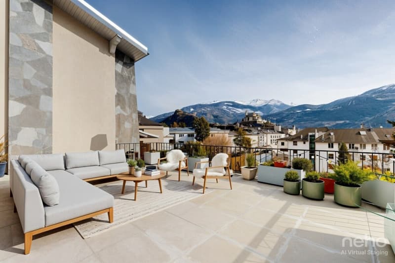 Semi-detached house in a quiet area, two steps from Sion (1)