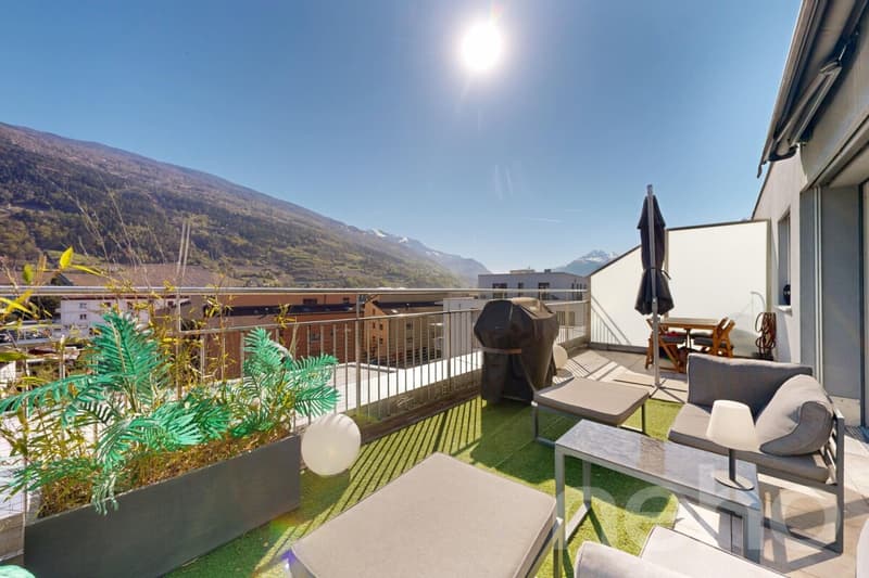 Beautiful 3.5-room apartment on the top floor in Sion with large terrace (7)