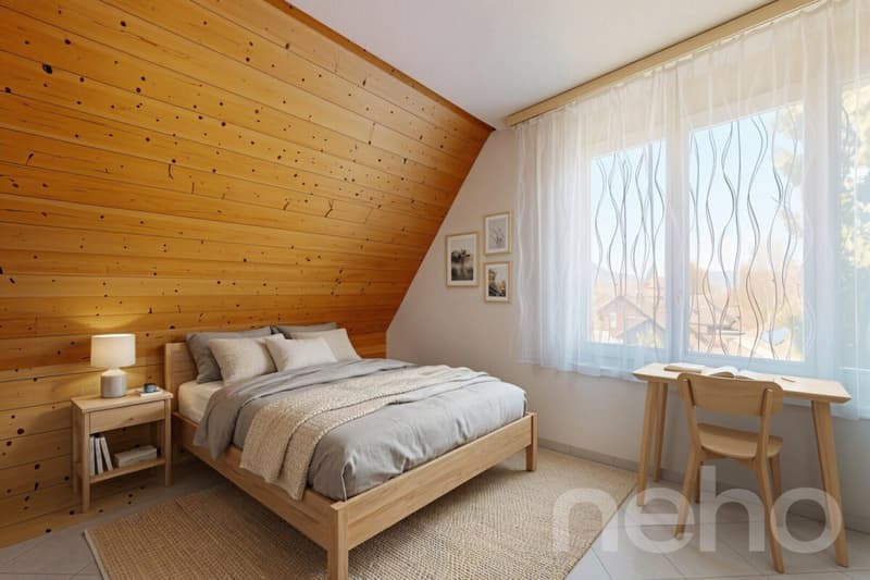 Charming attic apartment with gallery and far-reaching views into the green (1)