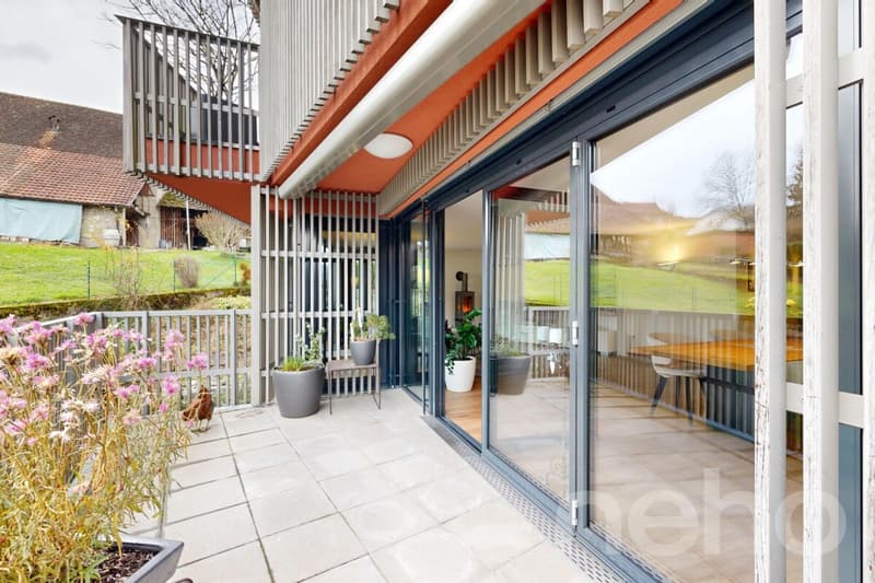 Appartement moderne et spacieux 4.5 pièces avec poêle suédois (10)