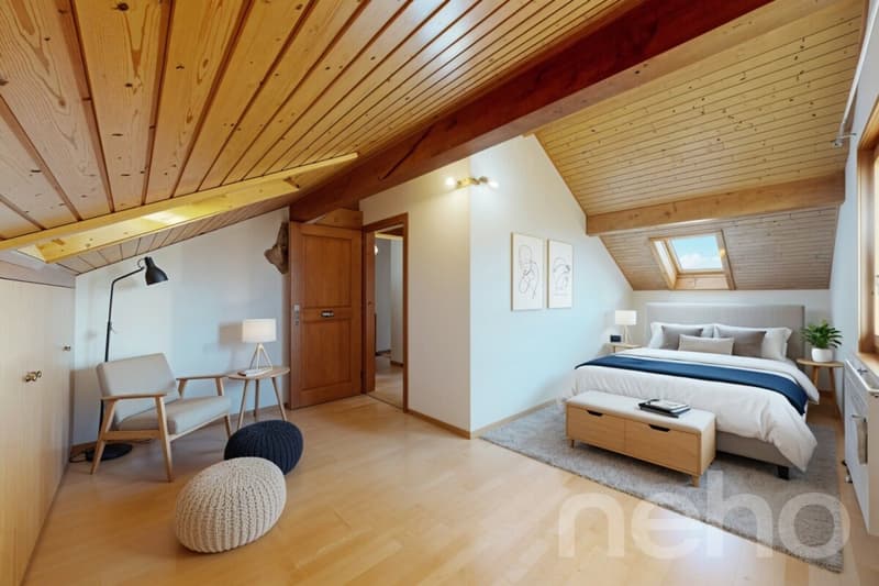 Charming villa with unobstructed view of the Alps and the lake (11)