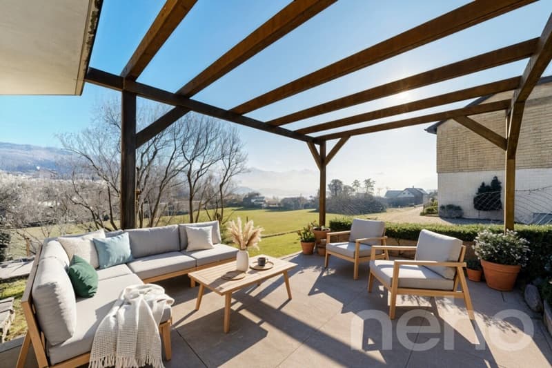 Charming villa with unobstructed view of the Alps and the lake (1)
