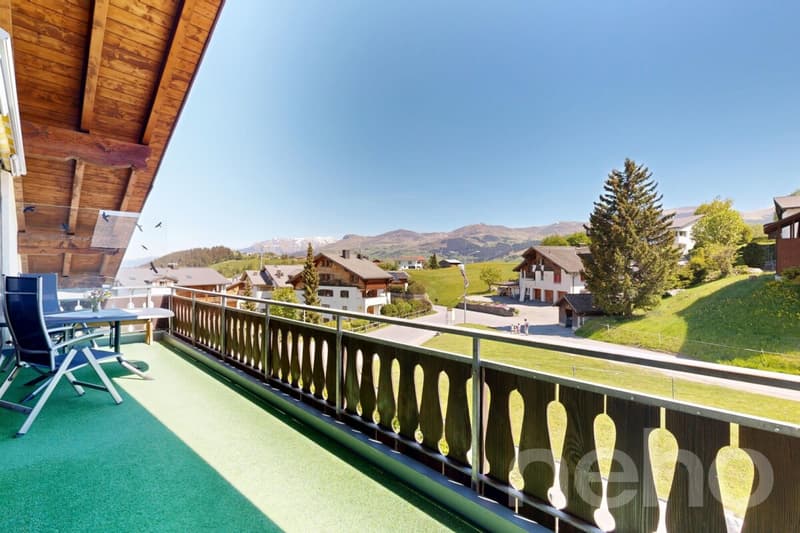 Incantevole appartamento mansardato con panorama montano a Brigels (3)
